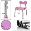 RTY-BY Stable Bath and Shower Chair with Backrest Shower Bench for Adults Elderly Bathroom Stool Bathtub Seat for Disabled Adjustable Height Heavy Duty and Lightweight Portable, Max. 150kg view 2