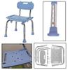RTY-BY Shower Stool 150kg, Bath Seat with Backrest, Shower Chairs and Benches Bathtub Seat for Elderly, Senior, Handicap & Disabled, Adjustable Hight Non-Slip Design, Blue view 2