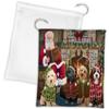 Christmas Cozy Holiday Fire Tails Cockapoo Dogs Drawstring Laundry or Gift Bag LGB48492 view 1