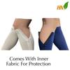 HealthyNees 2 Set Closed Toe 20-30 mmHg Zipper Compression Leg Socks Navy White (2 Pairs Mix, 2X-Large) view 3
