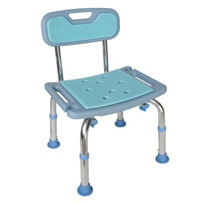 RTY-BY Bath Seat Shower Bench with Backrest, Shower Chair Adjustable Hight, Medical Shower Bench Safety Bathroom Stool Bathtub Seatfor Elderly, Adults, Disabled, Blue