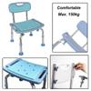 RTY-BY Bath Seat Shower Bench with Backrest, Shower Chair Adjustable Hight, Medical Shower Bench Safety Bathroom Stool Bathtub Seatfor Elderly, Adults, Disabled, Blue view 2
