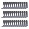 120 Pairs of Men's Extra Large Cotton Diabetic Neuropathy King Size Crew Socks (Grey, Shoe Size 12-14.5 US) view 1