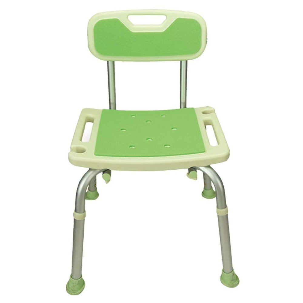 RTY-BY Shower Stool with Padded Seat - Shower Seat for Adults Seniors, Shower Bench Bath Chair for Bathroom Bathtub Showering or Leg Shaving, Green