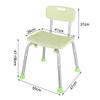 RTY-BY Shower Stool with Padded Seat - Shower Seat for Adults Seniors, Shower Bench Bath Chair for Bathroom Bathtub Showering or Leg Shaving, Green view 2