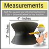 Elliptical Roller Wheel | Replacement for Various ProForm Elliptical Models | 3"W x 4"D | Part #238880 view 3