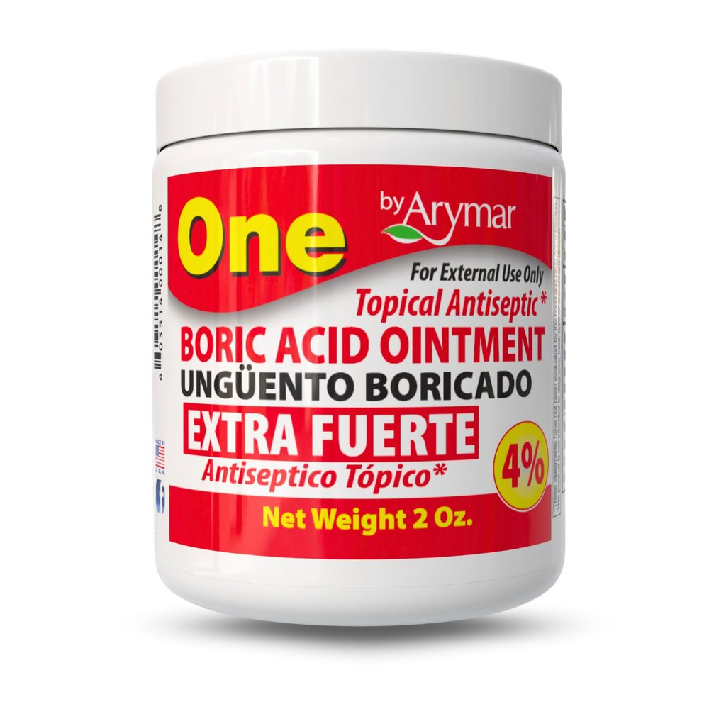 Arymar Boric Ointment 2oz. Boric Acid Topical Cream for Daily Skin Care & MoistureControl