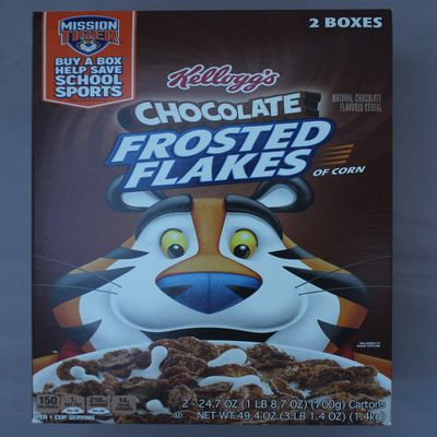 Kellogg's Chocolate Frosted Flakes Breakfast Cereal - 49.4 oz (2 24.7 oz Boxes)