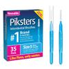 Piksters Interdental Brushes, 35 pk, Size 5, Interdental Tooth Brush for Large Gaps, Gum Soft Bristles for Plaque Removal, Safe for Braces view 1