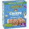 Annie's Birthday Cake Crispy Snack Bars, Gluten Free, 5 Bars, 3.9 oz view 1