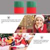EXCEART 2rolls Christmas Ribbon Red and Green Crafting Ribbon for Packing Sewing and Holiday Decorations Linenette Style for Home and Event Use view 3
