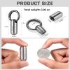 TISUR Micro Keychain Pill Holder, Titanium Pill Case Waterproof Pill Fob for Emergency Aspirin & Nitroglycerin for Travel Purse Pocket view 2