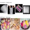 600pcs Cello Bags Kit, 300pcs 2.4"x10" Long Treat Cellophane Bags Clear Bag, 300pcs Colored Ties view 2
