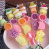600pcs Cello Bags Kit, 300pcs 2.4"x10" Long Treat Cellophane Bags Clear Bag, 300pcs Colored Ties view 4