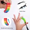 Promax 3 Pack Sensory Chew Necklaces for Kids Toddlers with Autism ADHD,Biting Needs,Oral Motor Chewy Stick,Silicone Teether Toys for Autistic Chewers,Gum-Friendly view 3