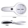 10x Handheld Magnifying Glass with LED Light HD Elderly Reading Magnifying Mirror Portable Children Scientific Magnifier view 2