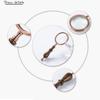 Handheld Magnifier 10x Magnifying Glass Wooden Detachable Handle Magnifying Mirror Optical Glass Lens Magnifying Lens for Home Learning Reading and Fault Finding view 2