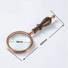 Handheld Magnifier 10x Magnifying Glass Wooden Detachable Handle Magnifying Mirror Optical Glass Lens Magnifying Lens for Home Learning Reading and Fault Finding view 3