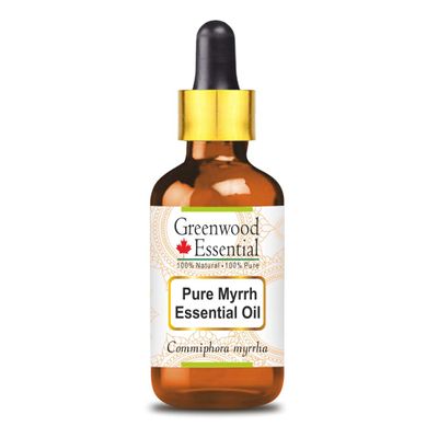 Greenwood Essential Pure Myrrh Essential Oil (Commiphora myrrha) with Glass Dropper 100ml (3.38 oz)