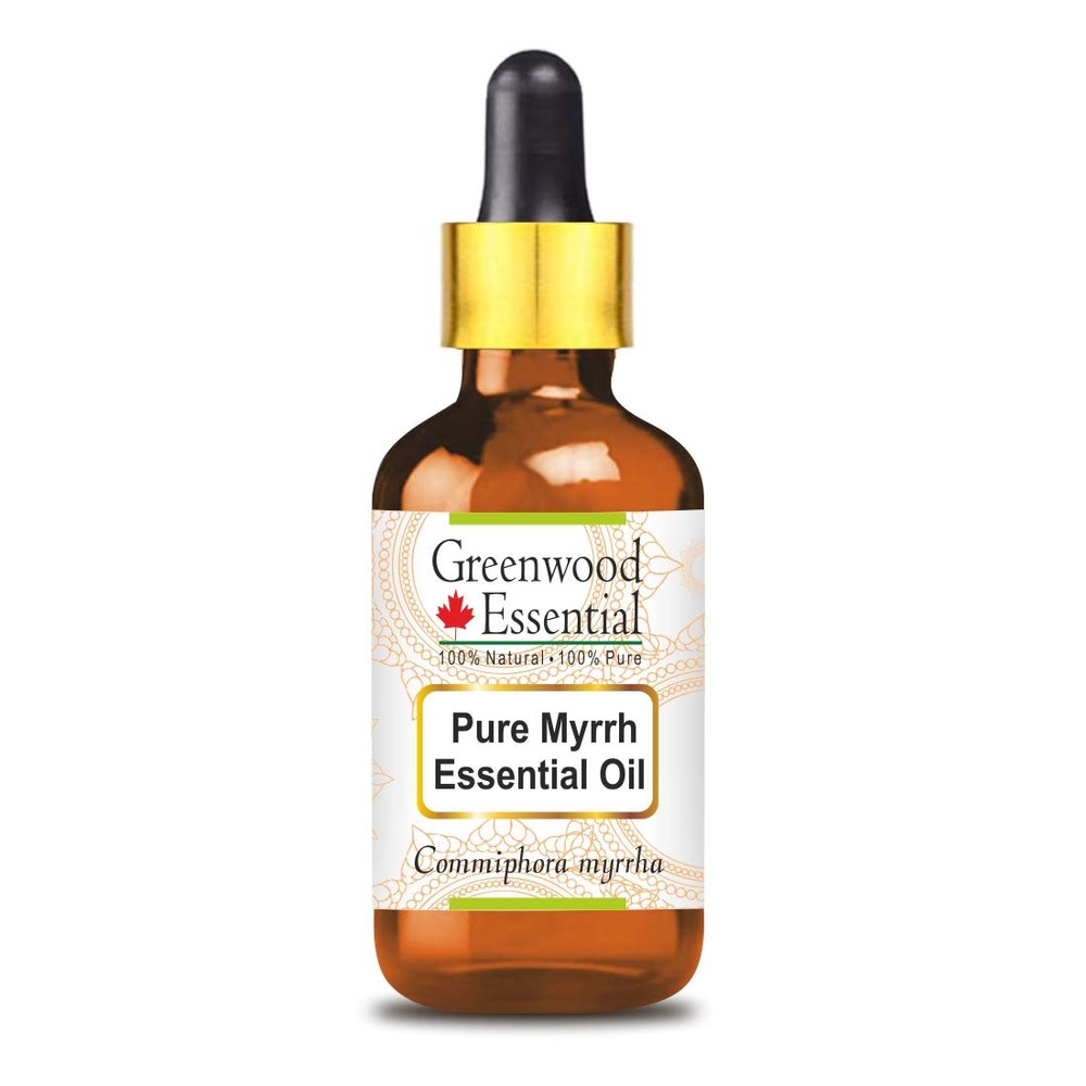 Greenwood Essential Pure Myrrh Essential Oil (Commiphora myrrha) with Glass Dropper 100ml (3.38 oz)