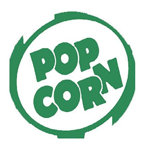 1/2 Sheet - Green Popcorn Party Birthday - D24654 - 2D Edible Cake Cupcake Party Topper