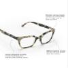 eyebobs - Overlook | Premium Women's Reading Glasses | Cat-Eye Frames for Average Faces, Vanilla Chop, 3.50 view 3
