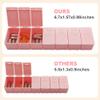 2Pack Weekly Pill Organizer,Extra Large 7 Days Cute Pill Cases Travel Daily Pill Box for Vitamin Medicine Fish Oil, Calcium Tablets Supplements view 2