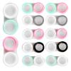12Pcs Contact Lens Case Portable Color Contact Lenses Cases Eye Contacts Case Holder Container for Left/Right Eyes Durable Soak Storage Kit One Year Bulk Supply view 1