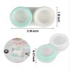 12Pcs Contact Lens Case Portable Color Contact Lenses Cases Eye Contacts Case Holder Container for Left/Right Eyes Durable Soak Storage Kit One Year Bulk Supply view 2