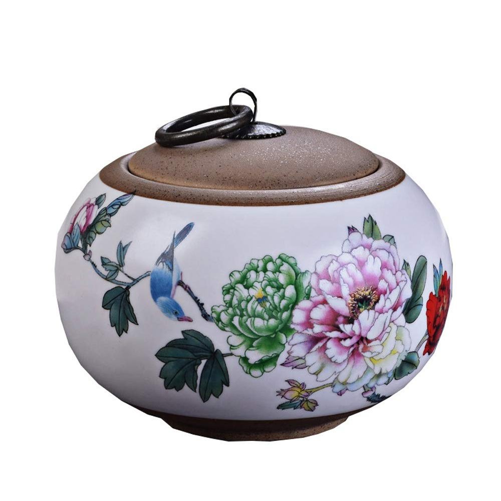 Jars Canisters Memorial Cremation Urn for Human Ashes Or Pet Ashes, Ceramic Keepsake, Handmade 10/10