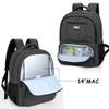 CURMIO CPAP Travel Backpack Compatible for ResMed AirSense 9, AirSense 10, AirSense 11, Philips System One, CPAP Carry On Bag for CPAP Machine & Supplies, Black, Patent Design view 4