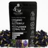 100% Organic Thailand Butterfly Pea Flower Tea | 1.76oz (155 Cups) | Antioxidant Rich Pure Dried Loose Leaf | Non-GMO, Chemical Free Herbal Tea | Caffeine Free, Non-Bitter | by Beverly Hills Tea Time view 1