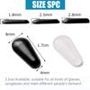 12 Pairs Adhesive Eye Glasses Nose Pads, Water-Drop Shape Stick on Anti-Slip Soft Silicone, Adhesive Nose Pads Glasses Nose Pad for Glasses, Eyeglasses and Sunglasses 2.5mm Black view 4