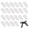 12 Pairs Adhesive Eye Glasses Nose Pads, Water-Drop Shape Stick on Anti-Slip Soft Silicone, Adhesive Nose Pads Glasses Nose Pad for Glasses, Eyeglasses and Sunglasses 2.5mm White view 1