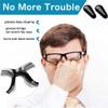 12 Pairs Adhesive Eye Glasses Nose Pads, Water-Drop Shape Stick on Anti-Slip Soft Silicone, Adhesive Nose Pads Glasses Nose Pad for Glasses, Eyeglasses and Sunglasses 2.5mm White view 2