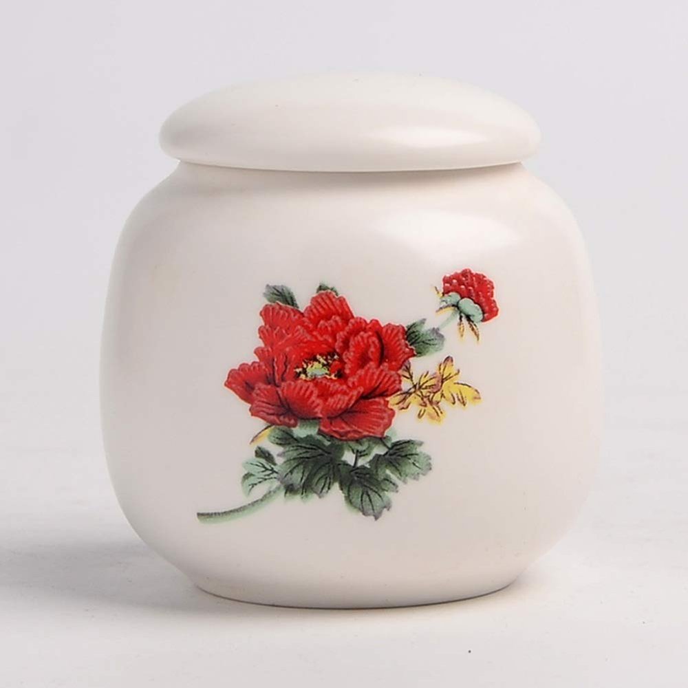 Jars Canisters Pet Cremation Urn Handmade Ceramics Memorial Urn Small Keepsake Funeral Urns for your Lovely Cat/Pet 10/14 (Color : G)