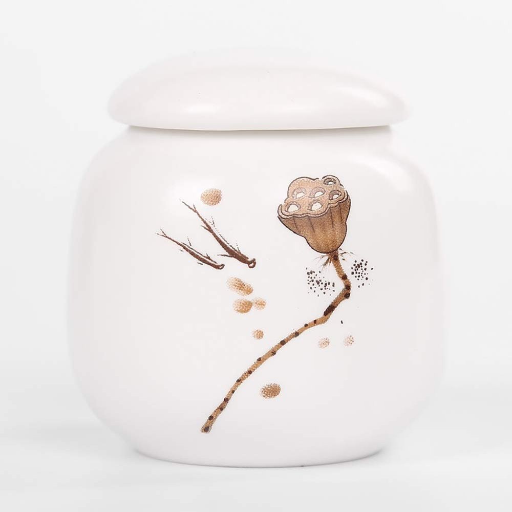 Jars Canisters Pet Cremation Urn Handmade Ceramics Memorial Urn Small Keepsake Funeral Urns for your Lovely Cat/Pet 10/14 (Color : F)