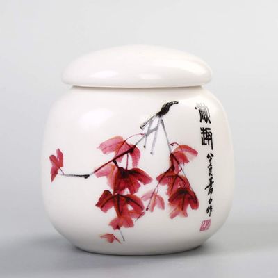 Jars Canisters Pet Cremation Urn Handmade Ceramics Memorial Urn Small Keepsake Funeral Urns for your Lovely Cat/Pet 10/14 (Color : J)