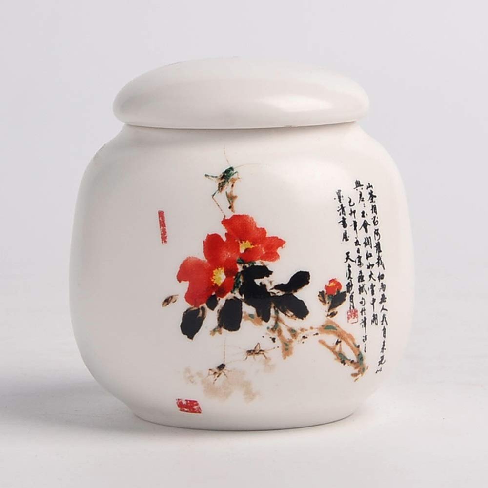 Jars Canisters Pet Cremation Urn Handmade Ceramics Memorial Urn Small Keepsake Funeral Urns for your Lovely Cat/Pet 10/14 (Color : C)