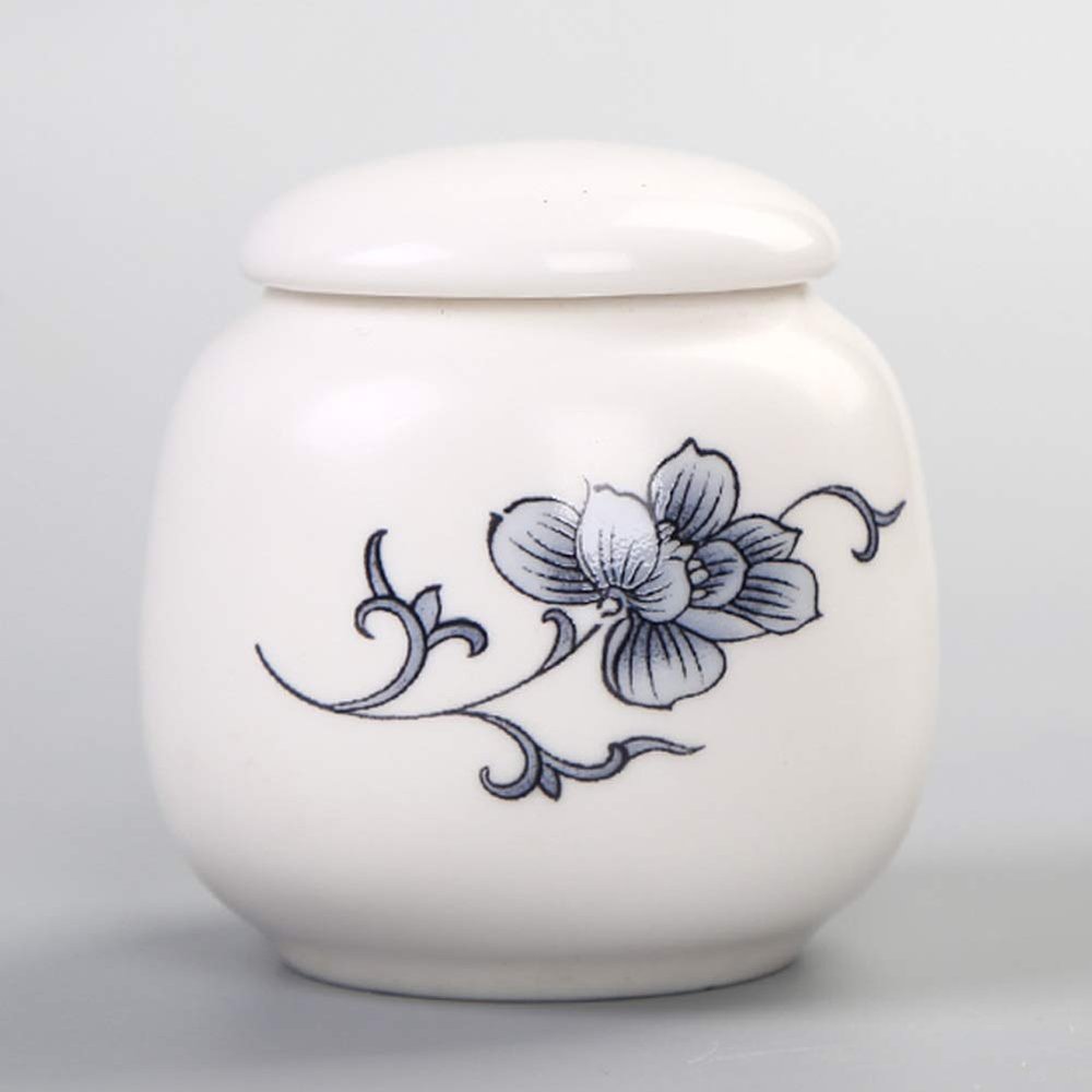 Jars Canisters Pet Cremation Urn Handmade Ceramics Memorial Urn Small Keepsake Funeral Urns for your Lovely Cat/Pet 10/14 (Color : K)