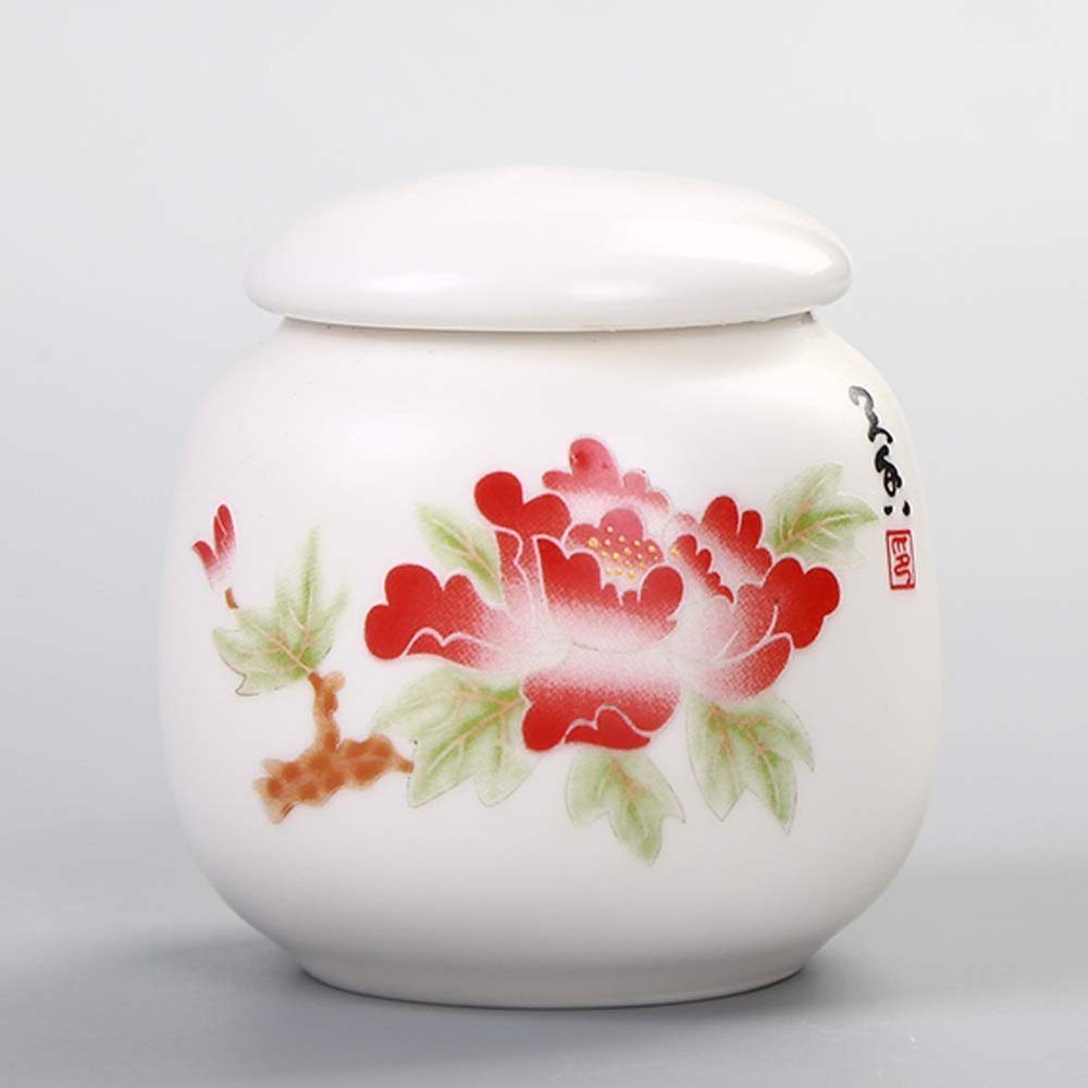 Jars Canisters Pet Cremation Urn Handmade Ceramics Memorial Urn Small Keepsake Funeral Urns for your Lovely Cat/Pet 10/14 (Color : B)