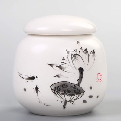Jars Canisters Pet Cremation Urn Handmade Ceramics Memorial Urn Small Keepsake Funeral Urns for your Lovely Cat/Pet 10/14 (Color : D)
