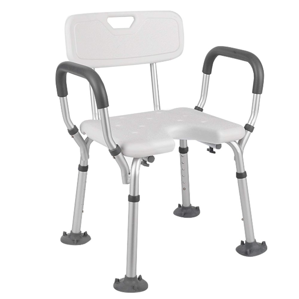 RTY-BY Sower Chair for Bathtub, Compact Shower Stool Lightweight Bath Tub Bench Chair with Non-Slip Seat Assist, Medical Adjustable Hight Bathroom Chair for Elderly, Disabled, Elderly