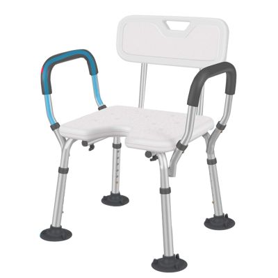 RTY-BY Bath Seats for Adults Disabled | Mobility Shower Chair | Bathroom Bench Seat White | Shower Stools to sit on | Bathtub Seat with Grip, Adjustable Hight Non-Slip, White