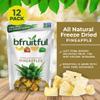 bfruitful Freeze-Dried Pineapple, Freeze Dried Fresh Fruit Bites, Gluten Free, Vegan, Dairy Free, Kosher, No Sugar Added, Non GMO, Healthy Snacks for Kids or Adults, 0.56 oz Single-Serve Snack Packets, 12 Pack view 2