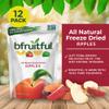 bfruitful Freeze-Dried Apple, Freeze Dried Fresh Fruit Bites, Gluten Free, Vegan, Dairy Free, Kosher, No Sugar Added, Non GMO, Healthy Snacks for Kids or Adults, 0.56 oz Single-Serve Snack Packets, 12 Pack view 2