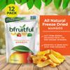 bfruitful Freeze-Dried Mango, Freeze Dried Fresh Fruit Bites, Gluten Free, Vegan, Dairy Free, Kosher, No Sugar Added, Non GMO, Healthy Snacks for Kids or Adults, 0.56 oz Single-Serve Snack Packets, 12 Pack view 2