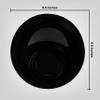 Plasticpro Disposable Angled Plastic Bowls Round Serving Bowls, Party Snack or Salad Bowl, Heavy Duty, Elegant Black, Pack of 4 view 4