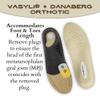 Vasyli+Dananberg 1st Ray Orthotic, X-Large, 1st Ray Function, Removable Distal & Proximal Plugs, Full-Length Insole, Low Resistance to Joint, Heat Moldable, Rear Foot Control, Lasting Pain Relief view 2