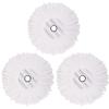 3 Pack Mop Replacement Heads for CLEANHOME Spin Mop, Microfiber Spin Mop Refills Round Shape view 1